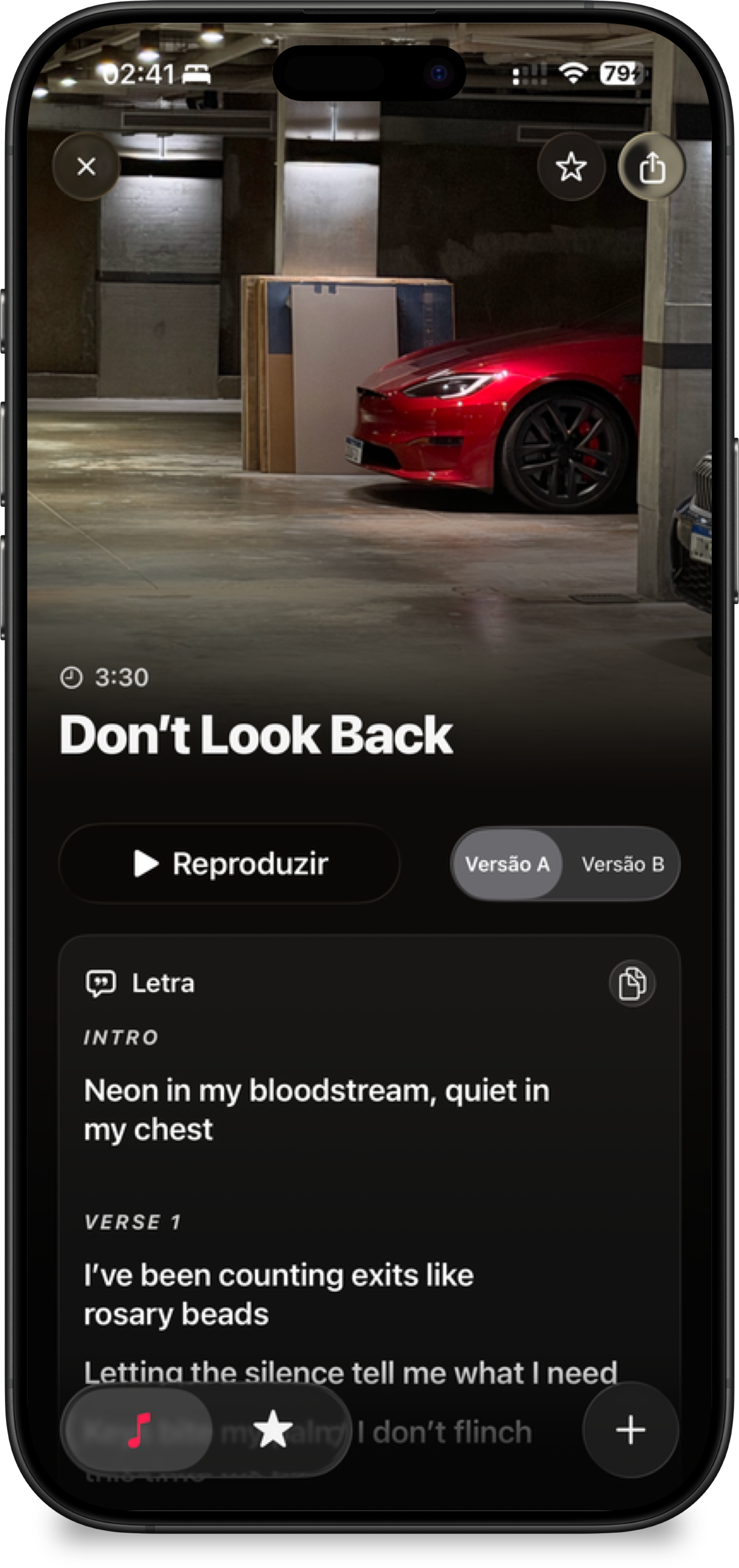 Car photo generated 'Don't Look Back'